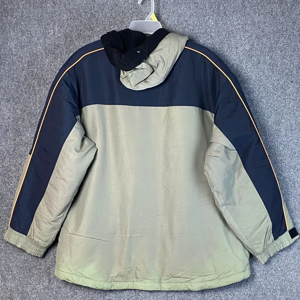 Ripzone Jacket Mens‎ Large Beige Snowboarding Sherpa Lined Hooded Adults Zip